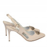 Sandali donna 1294 beige madreperlato