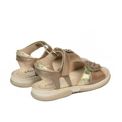 Sandali bambini piccoli 80c oro combinato