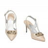 Sandali donna 1294 beige madreperlato