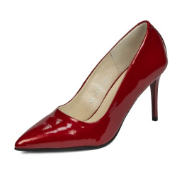 Scarpe eleganti donna 1293 vernice rosso madreperla