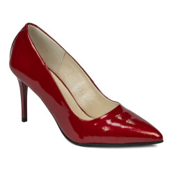 Scarpe eleganti donna 1293 vernice rosso madreperla