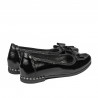Scarpe bambini 174 vernice nera combinata
