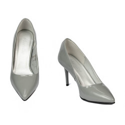 Scarpe eleganti donna 1293 vernice grigia