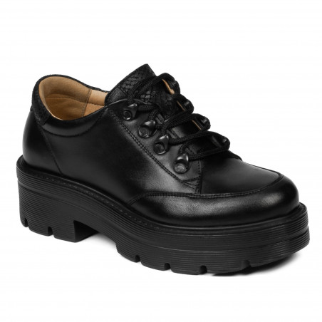 Scarpe casual donna 6064 nero combinato
