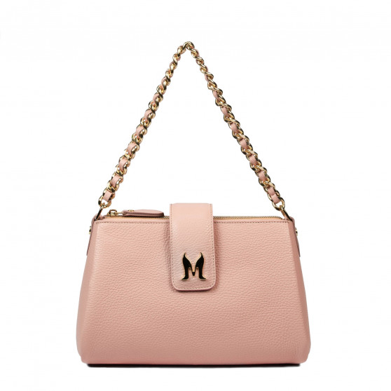 Borsa a tracolla da donna 003g rosa cipria