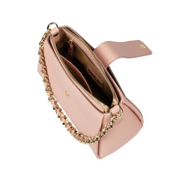 Borsa a tracolla da donna 003g rosa cipria