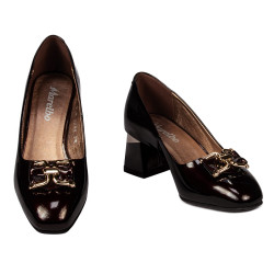 Scarpe eleganti donna 1298 vernice bordeaux
