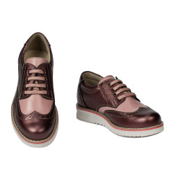 Scarpe bambini 2021 bordeaux madreperla combinato