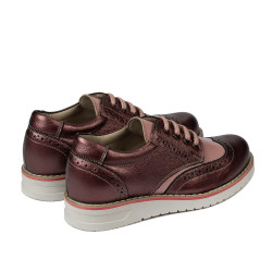 Scarpe bambini 2021 bordeaux madreperla combinato