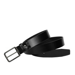 Cintura uomo 65b nero lucido