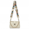 Borsa da donna a tracolla 003g beige latte