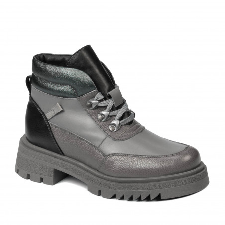 Stivali donna 3382 grigio combinato