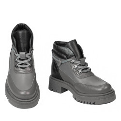 Stivali donna 3382 grigio combinato