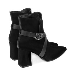 Stivaletti donna 1192 nero antilope