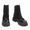 Stivaletti donna 3390 nero combinato