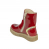 Stivaletti bambini piccoli 110c vernice rossa combinata
