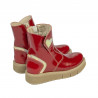 Stivaletti bambini piccoli 110c vernice rossa combinata