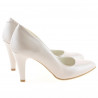 Scarpe eleganti donna 1234 vernice beige madreperlato