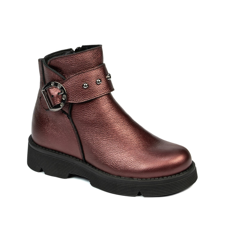Stivaletti bambini 3032 bordeaux madreperla