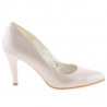 Scarpe eleganti donna 1234 vernice beige madreperlato