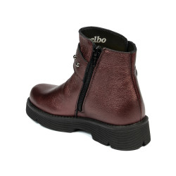 Stivaletti bambini 3032 bordeaux madreperla