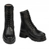 Stivaletti donna 3386 nero combinato