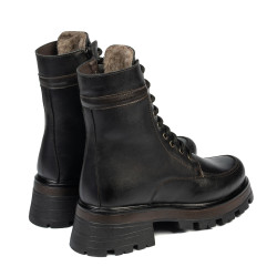 Stivaletti donna 3386 nero combinato