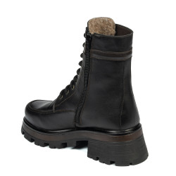 Stivaletti donna 3386 nero combinato