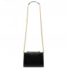 Borsa donna a spalla 009g croco vernice nero