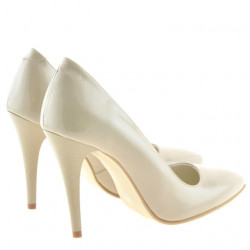 Scarpe eleganti donna 1241 vernice beige
