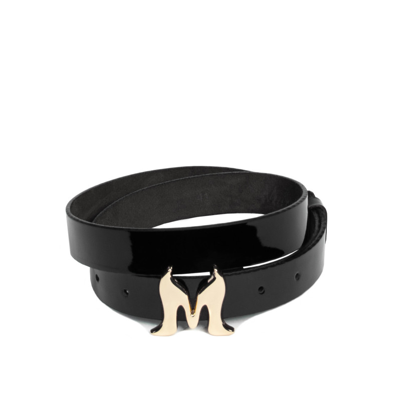 Cintura donna 41m vernice nera