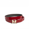 Cintura donna 41m vernice rossa