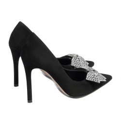 Scarpe eleganti donna 1334 nero antilope