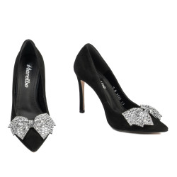 Scarpe eleganti donna 1334 nero antilope