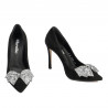 Scarpe eleganti donna 1334 nero antilope