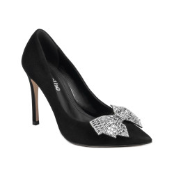 Scarpe eleganti donna 1334 nero antilope