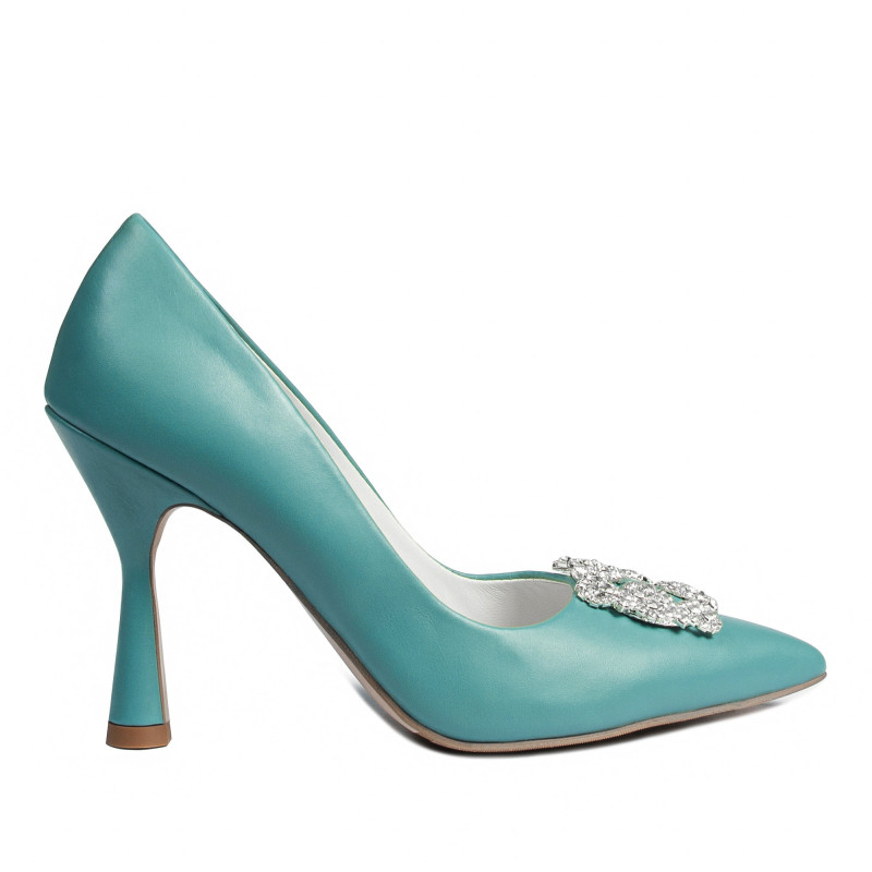 Scarpe eleganti donna 1312 azzurro