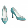 Scarpe eleganti donna 1312 azzurro