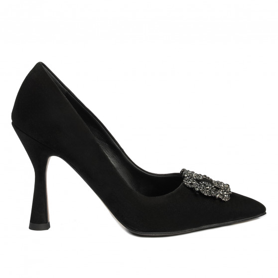Scarpe eleganti donna 1312 nero antilope