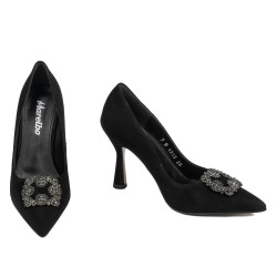 Scarpe eleganti donna 1312 nero antilope