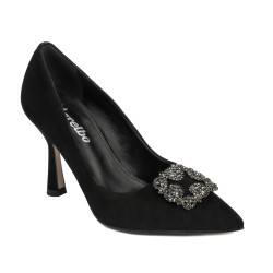 Scarpe eleganti donna 1312 nero antilope