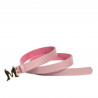Cintura donna 41m rosa saffiano
