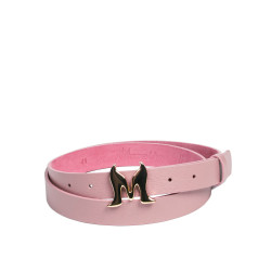Cintura donna 41m rosa saffiano