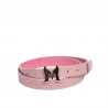 Cintura donna 41m rosa saffiano
