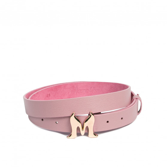 Cintura donna 41m rosa saffiano