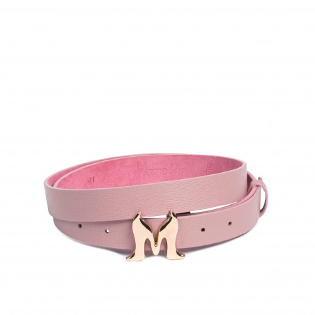 Cintura donna 41m rosa saffiano