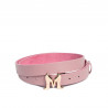 Cintura donna 41m rosa saffiano