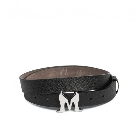 Cintura donna 41m nero saffiano