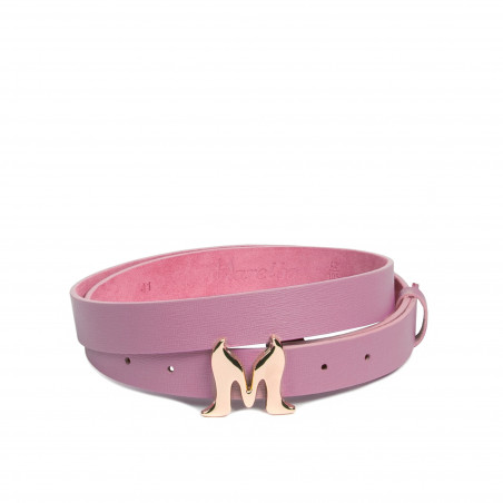 Cintura donna 41m viola saffiano