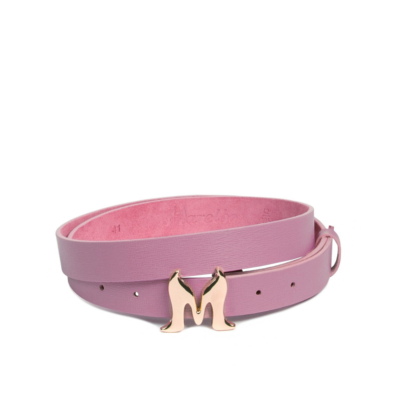 Cintura donna 41m viola saffiano